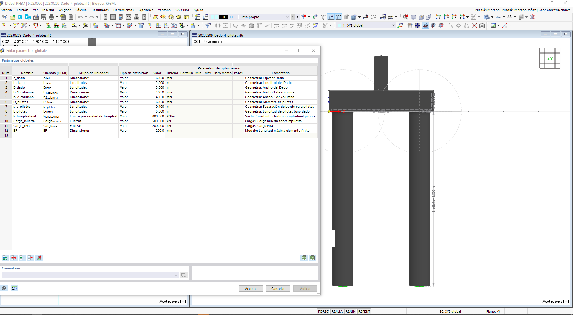Dado para 4 pilotes – VERSION RFEM6.02.0050 - Image 2