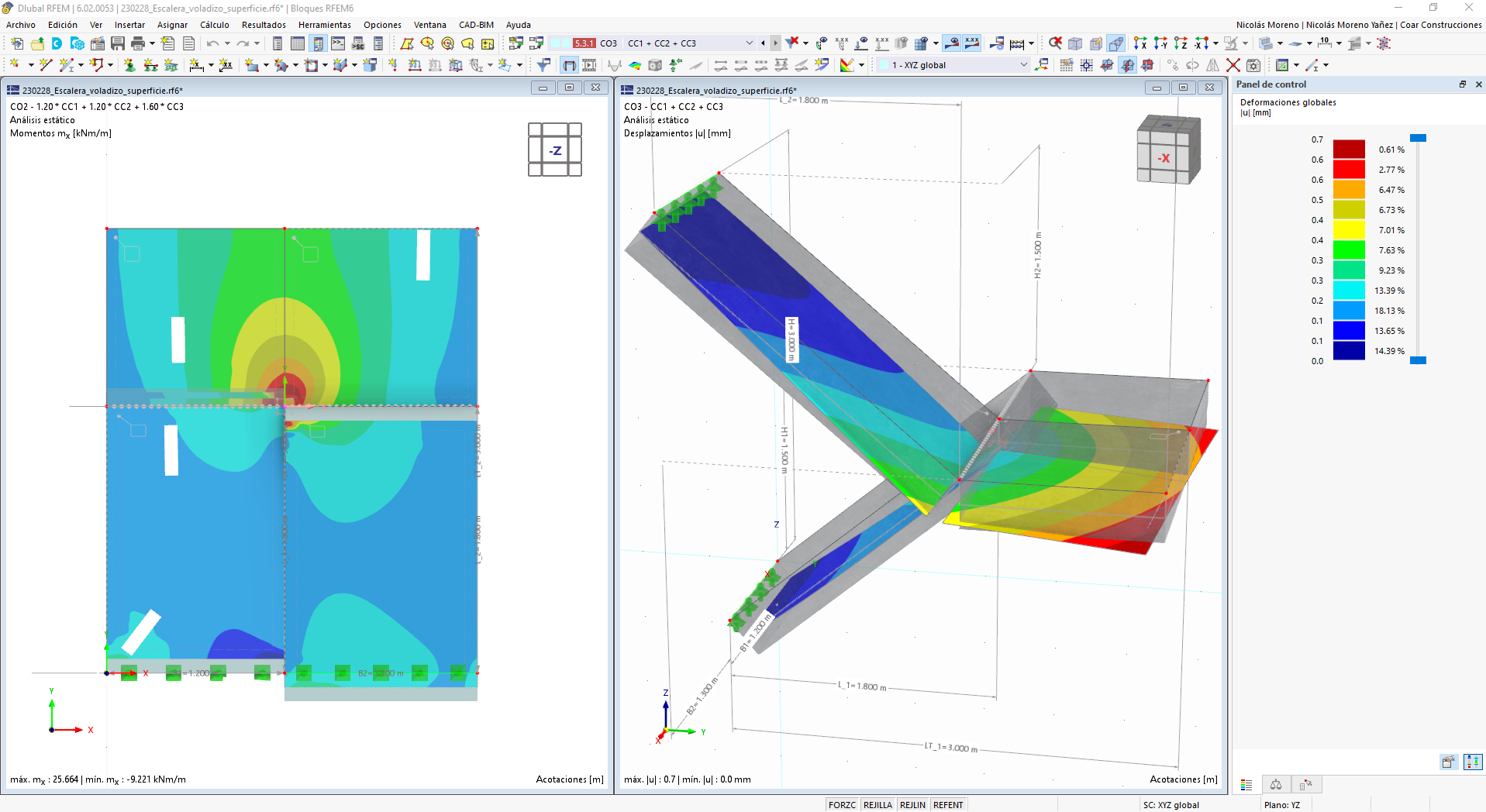 Escalera en voladizo tipo superficie – VERSION RFEM6.02.0053 - Image 3