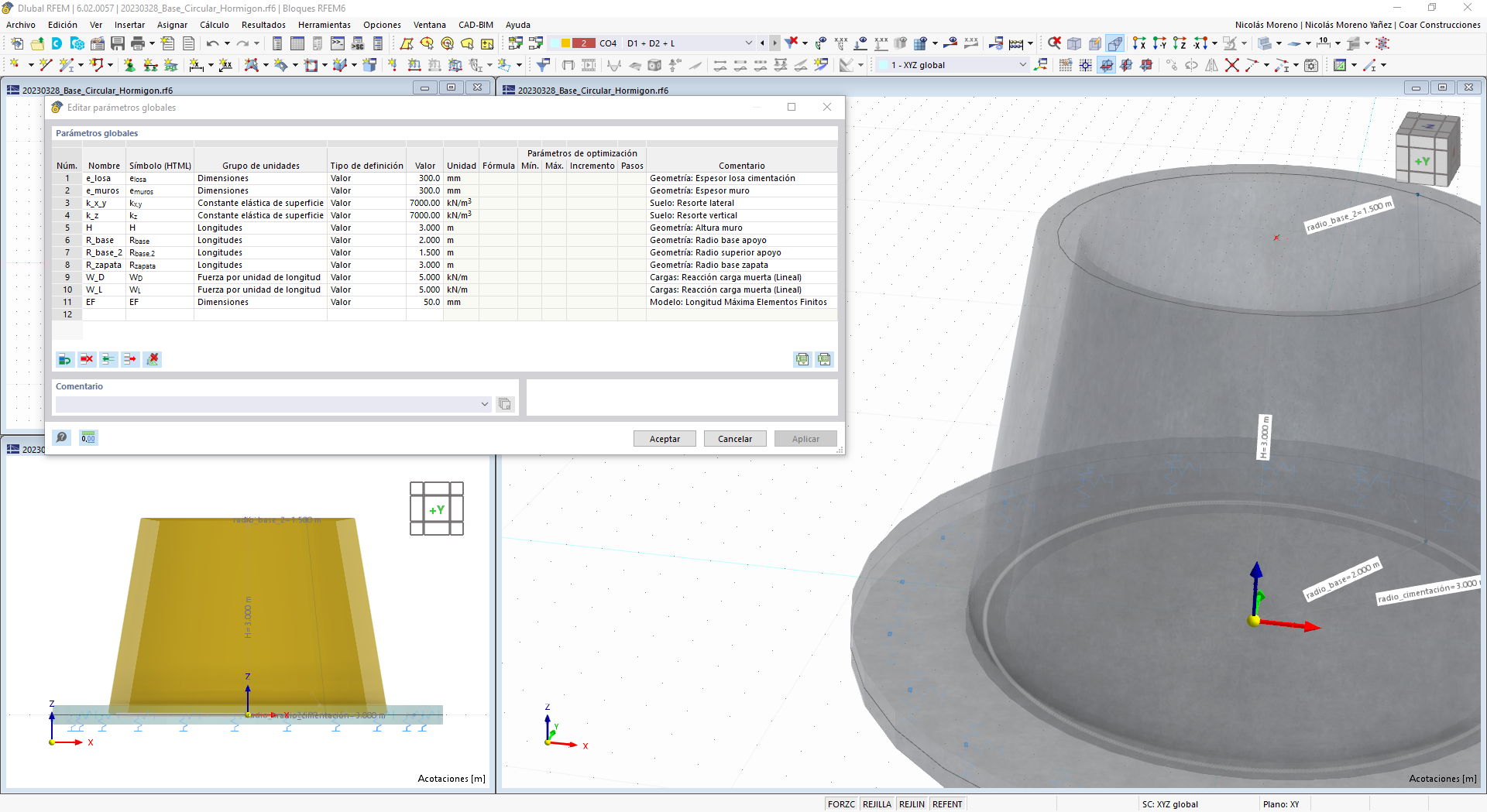 Base circular en hormigón  – VERSION RFEM6.02.0056 - Image 2