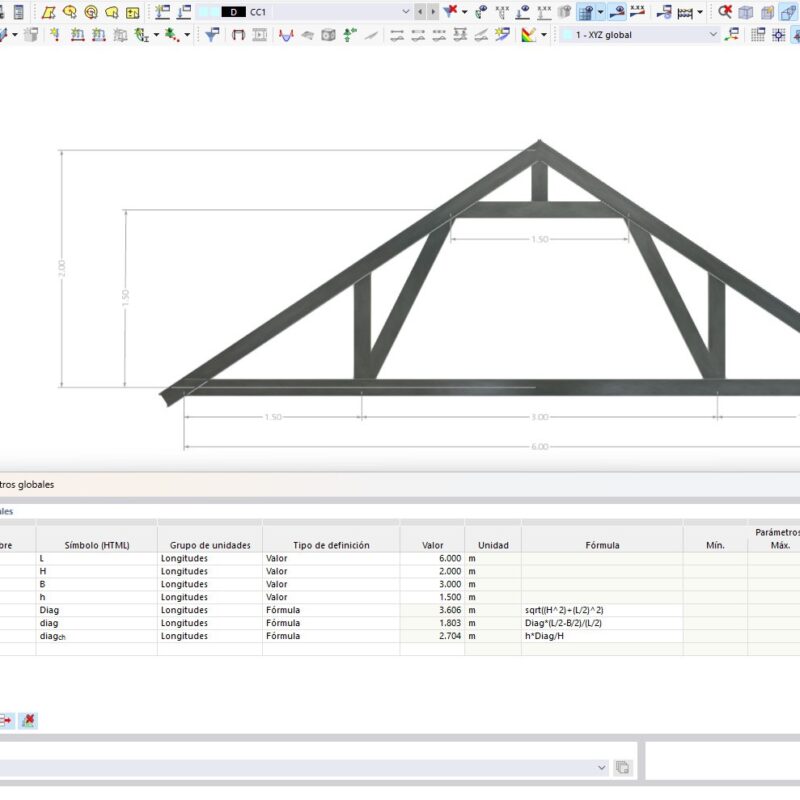 Cabriada Baulera – Realizado con RFEM 6.03.01