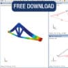 Cercha de madera plana paramétrica – Realizado con RFEM 6.07.0010