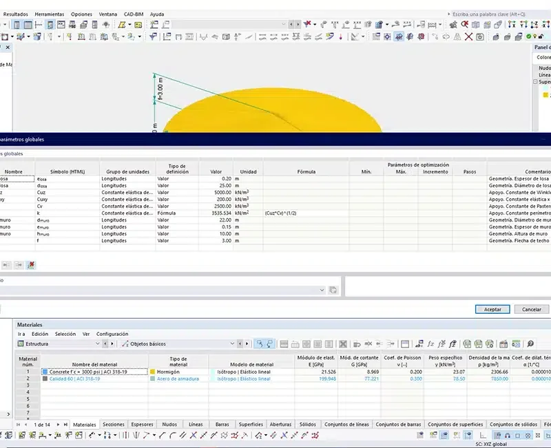 Tanque de hormigón – Realizado con RFEM 6.11.0007