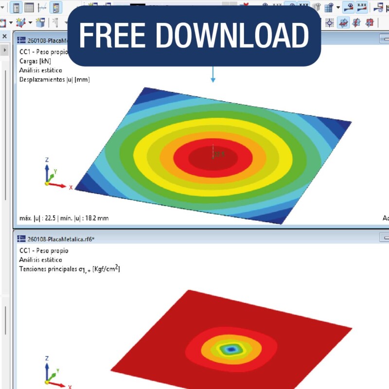 Placa de acero paramétrica. No es "WOWW", pero, alguna vez te va a ayudar – Realizado con RFEM 6.13.0005